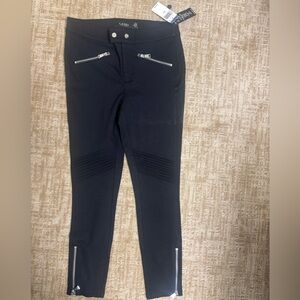 Polo Ralph Lauren Black Legging Pants with Silver Hardware